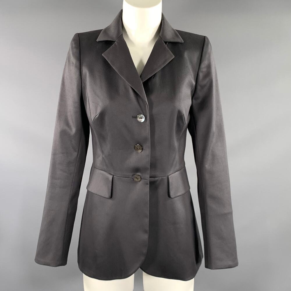 STYLE Size M Grey Mint Cotton Blend Jacket Indoor Blazer